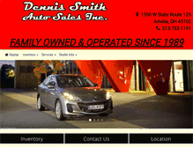 Tablet Screenshot of dennissmithauto.com